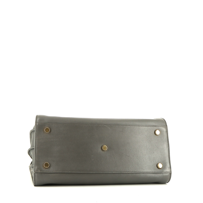 Saint Laurent  Sac de jour small model  shoulder bag  in grey leather - Detail D5
