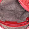 Bottega Veneta  Nodini shoulder bag  in red intrecciato leather - Detail D2 thumbnail