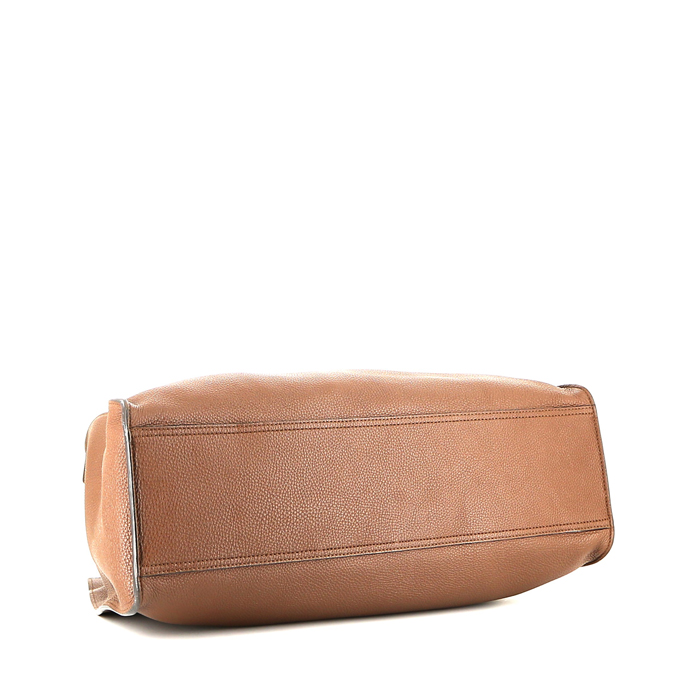 Gucci  Jackie Soft shopping bag  in brown leather - Detail D4