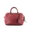 Louis Vuitton  Speedy 25 handbag  in raspberry pink empreinte monogram leather - 360 thumbnail