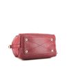 Bolso de mano Louis Vuitton  Speedy 25 en cuero monogram huella color frambuesa - Detail D5 thumbnail