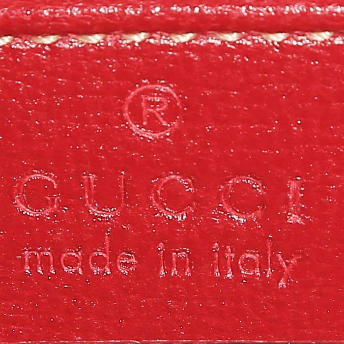 Sac à main Gucci  1955 Horsebit en cuir rouge - Detail D3