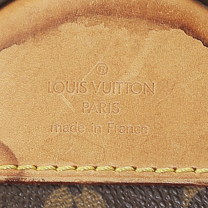 Louis Vuitton  Pegase soft suitcase  in brown monogram canvas  and natural leather - Detail D3