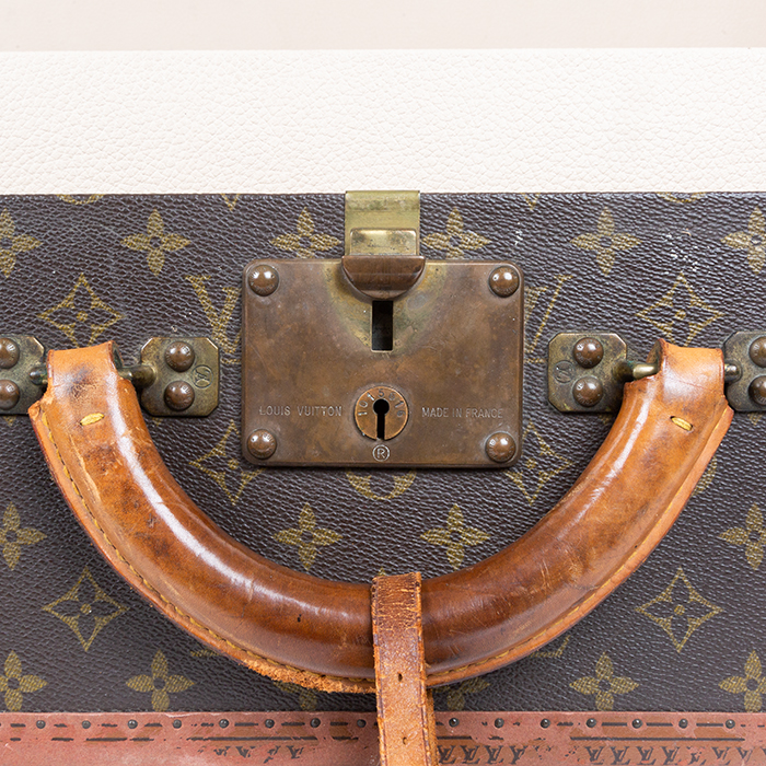 Valigia Louis Vuitton  Bisten 70 in tela monogram marrone e losine marrone - Detail D3