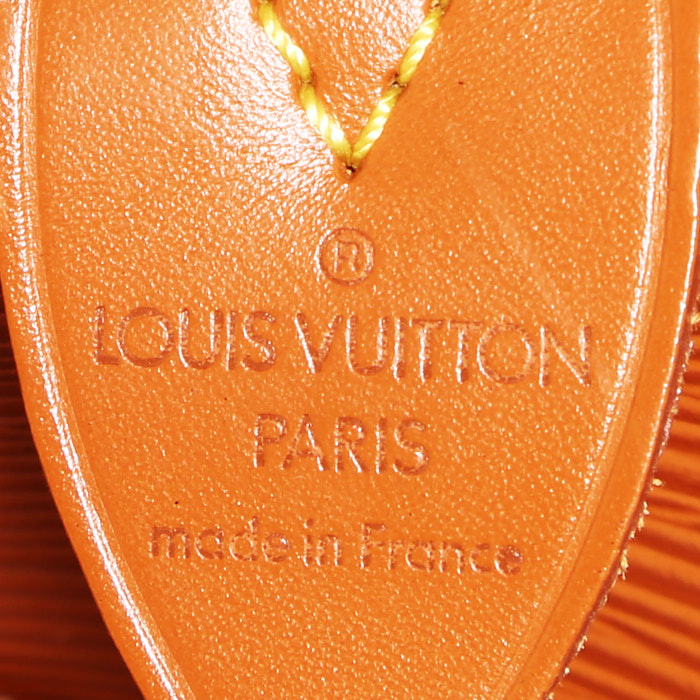 Louis Vuitton  Keepall 50 travel bag  in gold epi leather - Detail D3