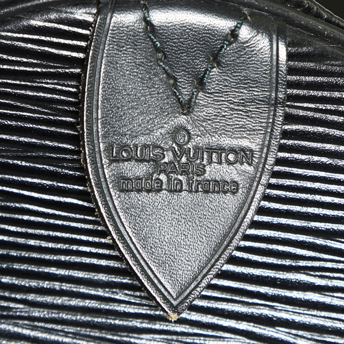 Bolsa de viaje Louis Vuitton  Keepall 55 en cuero Epi negro - Detail D3