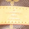 Bolsa de viaje Louis Vuitton  Keepall 60 en lona Monogram marrón y cuero natural - Detail D4 thumbnail