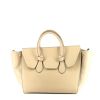 Bolso de mano Celine  Tie Bag modelo mediano  en cuero granulado beige - 360 thumbnail