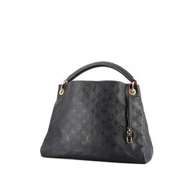 Sac à main Louis Vuitton  Artsy moyen modèle  en cuir monogram empreinte bleu-marine