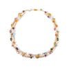 Bulgari Allegra necklace in yellow gold, pearls, colored stones and diamonds - Detail D2 thumbnail