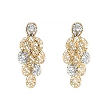 Orecchini Pomellato Arabesques in oro rosa e diamanti
