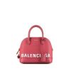 Balenciaga  Ville Top Handle shoulder bag  in red grained leather - 360 thumbnail