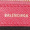 Balenciaga  Ville Top Handle shoulder bag  in red grained leather - Detail D4 thumbnail