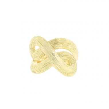 Anello H. Stern Celtic Dunes modello medio in oro giallo