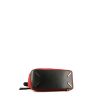 Loewe  Puzzle  shoulder bag  in red suede  and black leather - Detail D5 thumbnail