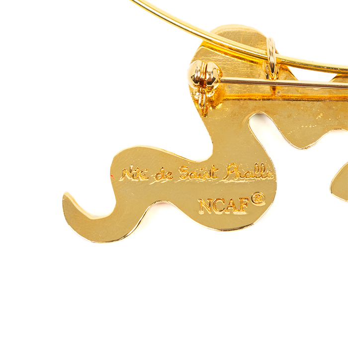 Niki de Saint Phalle, Pendant-pin "Serpent", gilt-metal and polychrome enamel, edition NCAF, signed, from the 1990's - Detail D4