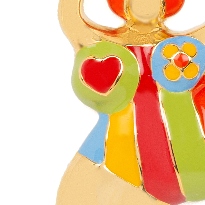 Niki de Saint Phalle, "Nana" pendant, in gilded and enameled metal, Flammarion edition, signed, stamped and dated, of 1999 - Detail D1