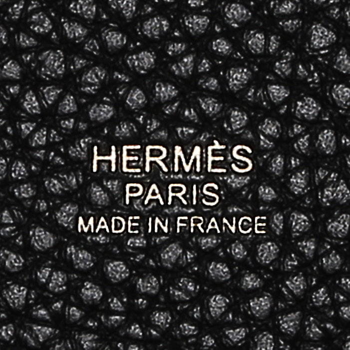 Hermès  Picotin small  handbag  in black togo leather - Detail D3
