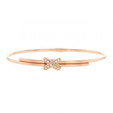 Brazalete Chaumet Premiers Liens de oro rosa y diamantes