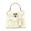 Hermès  Kelly In&Out handbag  in white Swift leather - 360 thumbnail