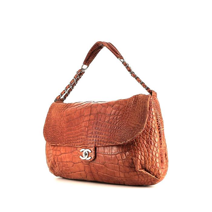 Chanel   handbag  in brown crocodile - 00pp
