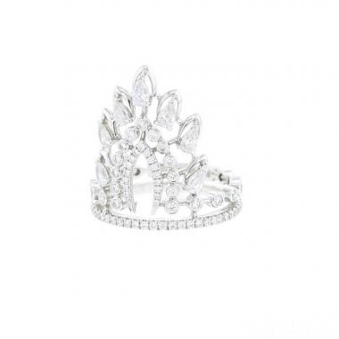 Bague Messika Desert Bloom en or blanc et diamants