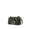 Dior  Caro medium model  shoulder bag  in black quilted leather - 00pp thumbnail
