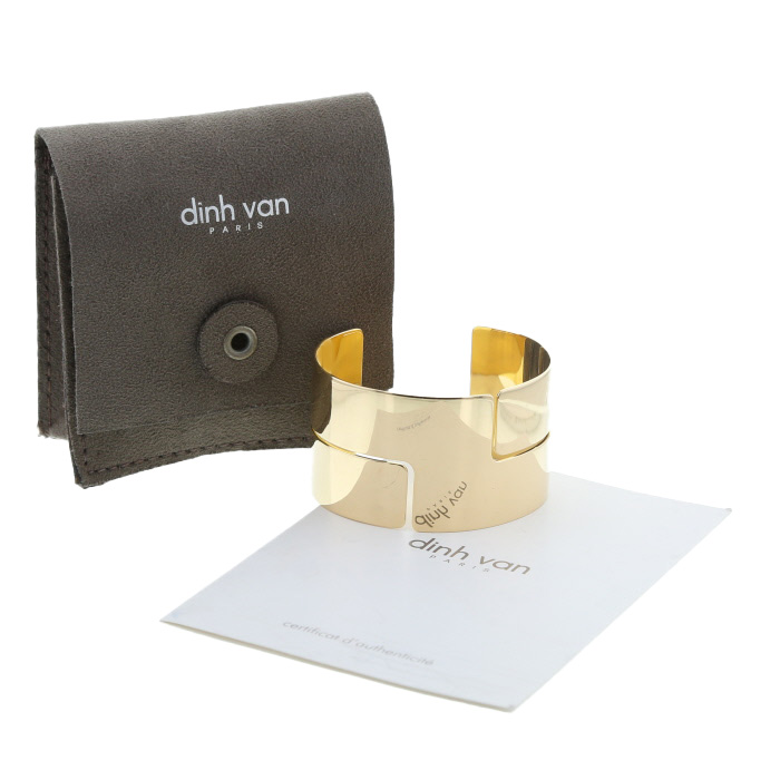 Brazalete Dinh Van Seventies de oro amarillo - Detail D2