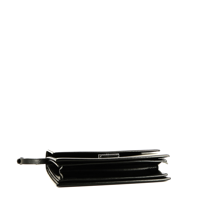 Bolso bandolera Saint Laurent  Babylone en cuero negro - Detail D5