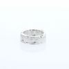 Flexible Chanel Ultra medium model ring in white gold, ceramic and diamonds - 360 thumbnail
