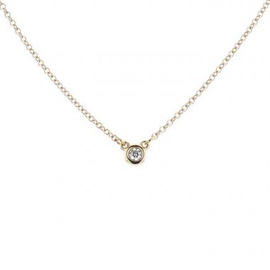 Tiffany 
Co Diamonds By The Yard necklace in pink gold and diamond Tiffany 
Co Diamonds By The Yard necklace in pink gold and diamond