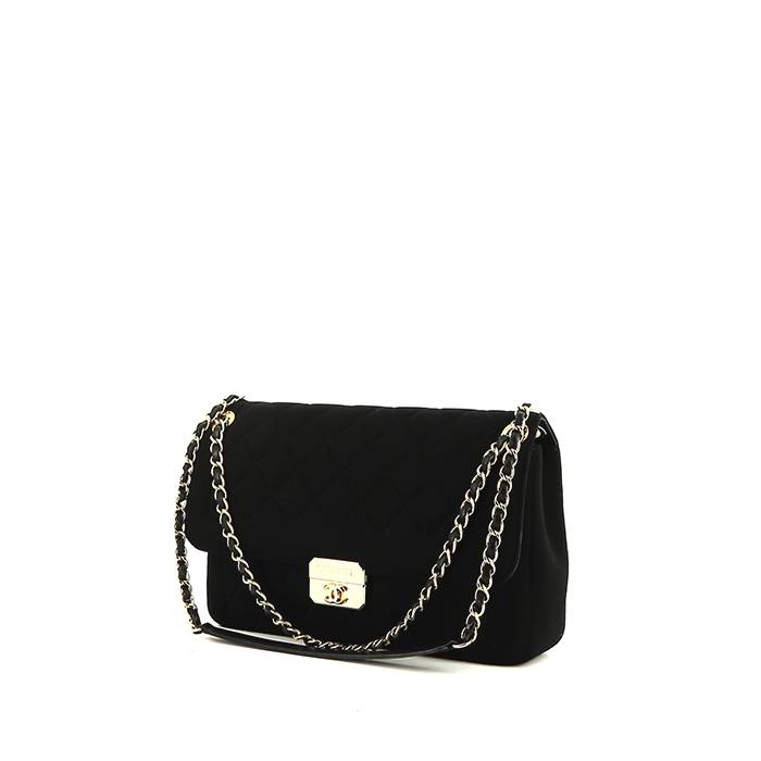 Bolso de mano Chanel   en lona acolchada negra - 00pp