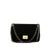 Chanel   handbag  in black quilted canvas - 360 thumbnail