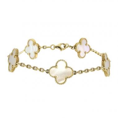 Bracciale Van Cleef & Arpels Alhambra Vintage in oro giallo e madreperla