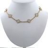 Van Cleef & Arpels Alhambra Vintage necklace in yellow gold and mother of pearl - 360 thumbnail