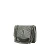 Saint Laurent  Niki medium model  shoulder bag  in grey chevron quilted leather - 00pp thumbnail
