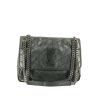 Saint Laurent  Niki medium model  shoulder bag  in grey chevron quilted leather - 360 thumbnail