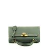 Hermès  Kelly 25 cm handbag  in Bleu Orage epsom leather - 360 Front thumbnail