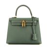 Hermès  Kelly 25 cm handbag  in Bleu Orage epsom leather - 360 thumbnail