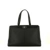 Chanel  Boy Shopping Tote bag  in black chevron quilted leather - 360 thumbnail