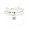 Tiffany & Co City HardWear bracelet in silver and cultured pearls - 360 thumbnail