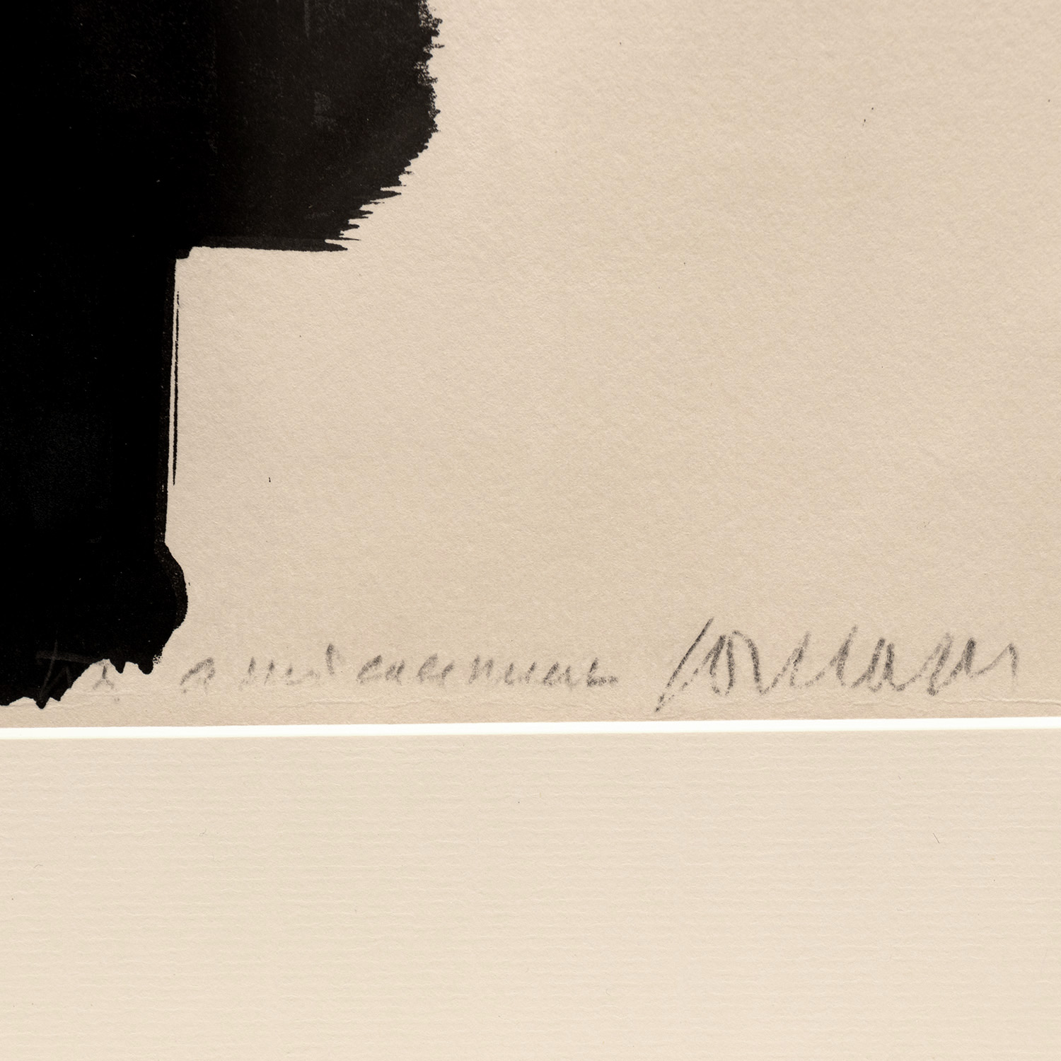 Pierre Soulages (1919-2022), Lithographie n°3 - 1957 - Detail D2