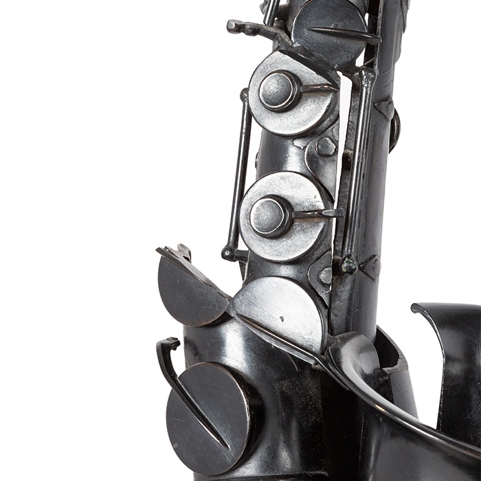 Arman, sculpture "Black Chorus", en bronze à patine noire, signée, numérotée, avec certificat de l'éditeur Artcurial, de 1999 - Detail D1