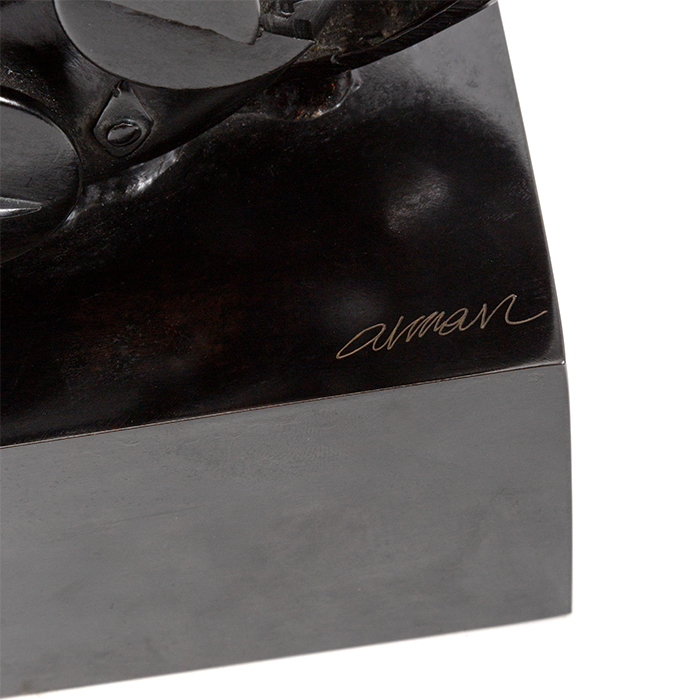 Arman, sculpture "Black Chorus", en bronze à patine noire, signée, numérotée, avec certificat de l'éditeur Artcurial, de 1999 - Detail D2