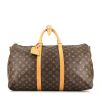 Louis Vuitton  Keepall 50 travel bag  in brown monogram canvas  and natural leather - 360 thumbnail