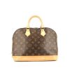 Louis Vuitton  Alma handbag  in brown monogram canvas  and natural leather - 360 thumbnail