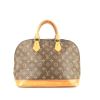 Louis Vuitton  Alma small  handbag  in brown monogram canvas  and natural leather - 360 thumbnail