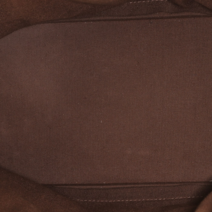 Louis Vuitton  Alma small model  handbag  in brown monogram canvas  and natural leather - Detail D2