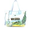 Louis Vuitton  Neverfull Editions Limitées Jeff Koons Van Gogh medium model  shopping bag  canvas  and blue leather - 360 thumbnail