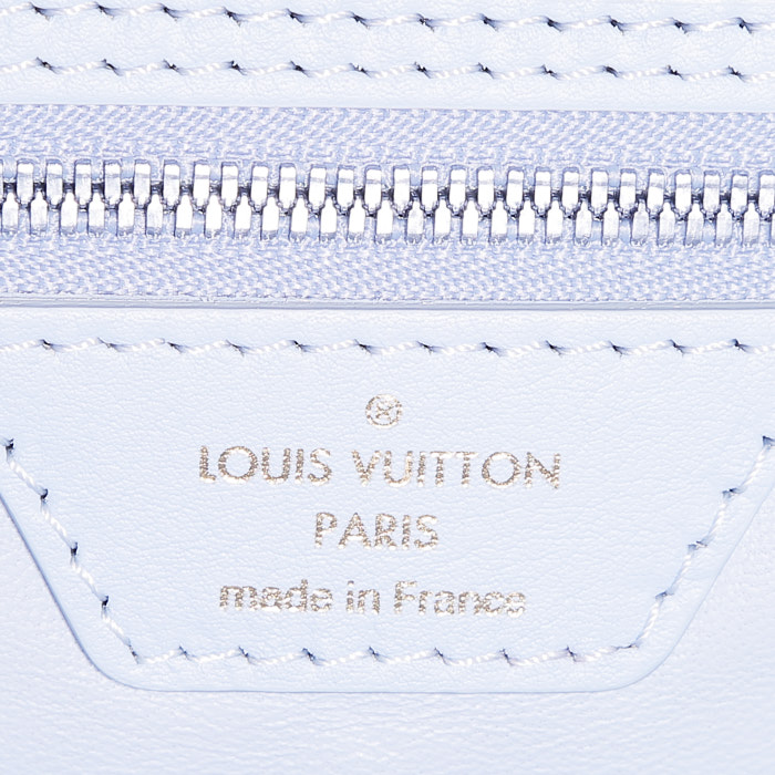 Louis Vuitton  Neverfull Editions Limitées Jeff Koons Van Gogh medium model  shopping bag  canvas  and blue leather - Detail D4